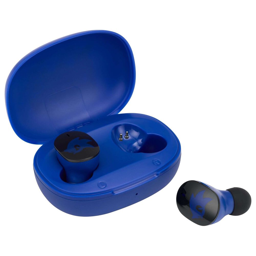 KIDdesigns Sonic the Hedgehog Bluetooth True Wireless Earbuds with Charging Case in Blue, , large