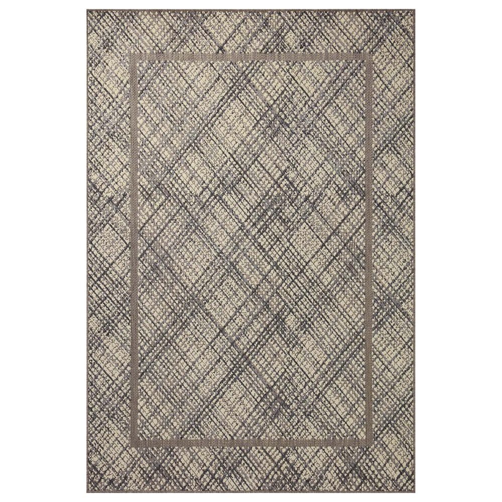 Loloi II Rainier 5"3" x 7"7" Ivory and Charcoal Area Rug, , large