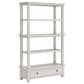Ashley Robbinsdale 3-Piece L-Shape Desk and Bookcase Set in Antique White, , large