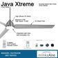 Minka-Aire Java Xtreme 84" Indoor/Outdoor LED Smart Ceiling Fan in Brushed Nickel Wet, , large