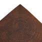 Hearth and Haven Tess Outdoor Twist-Shape Side Table in Dark Brown, , large