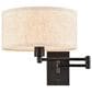 Claxy LIghting 1-Light Plug-In Swing Arm Wall Sconce in Black, , large