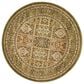 Safavieh Lyndhurst 5"3" Round Multicolor and Green Area Rug, , large