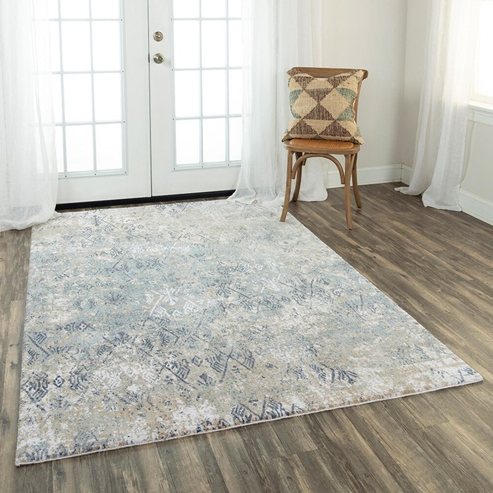 RIZZY Elite 10&#39; x 13&#39; Ivory, Beige and Grey Area Rug, , large