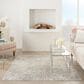 Nourison Metallic 5"3" x 7"3" Grey Mocha and Gold Area Rug, , large