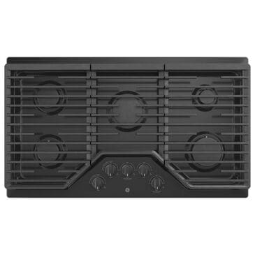 GE Appliances 36" Built-In Gas Cooktop with 5 Burner in Black, , large