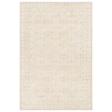 Surya Louvre LOU-2301 8" Round Khaki and Cream Area Rug, , large