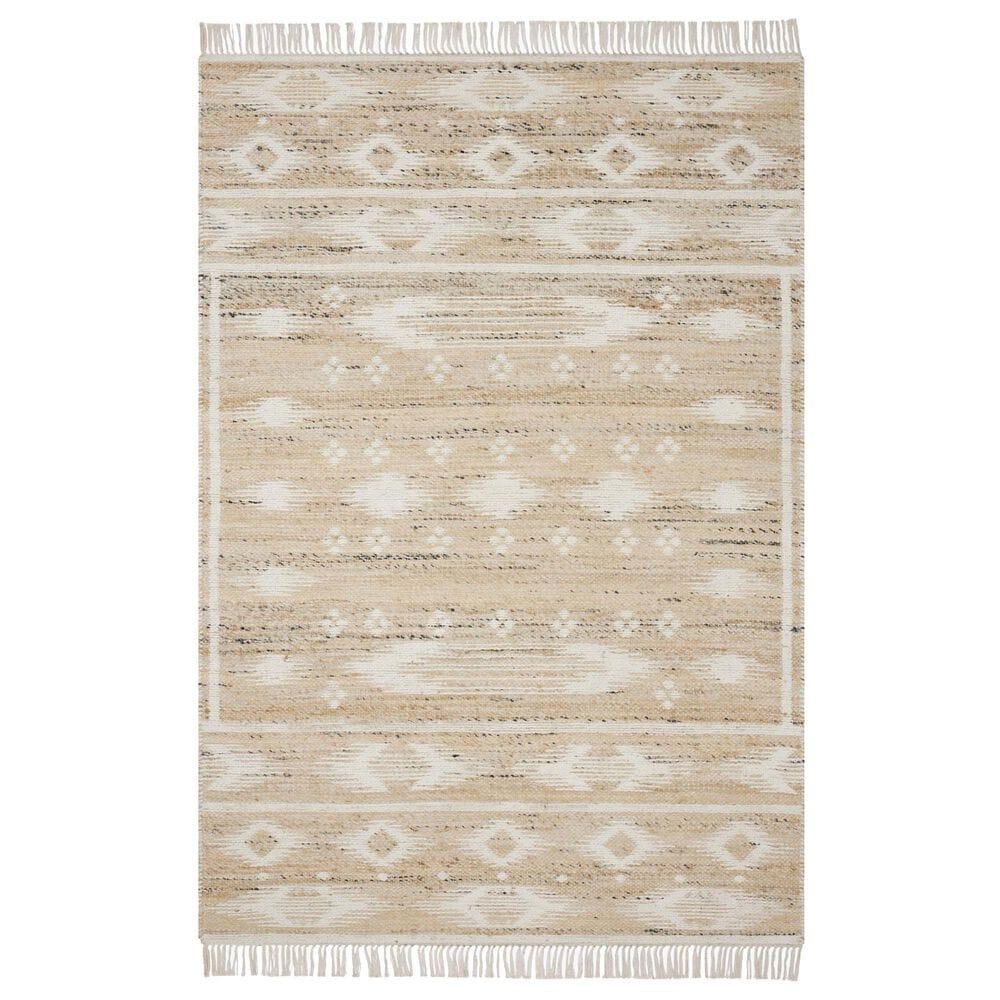 Angela Rose Rivers 2"3" x 3"9" Natural and Ivory Area Rug, , large
