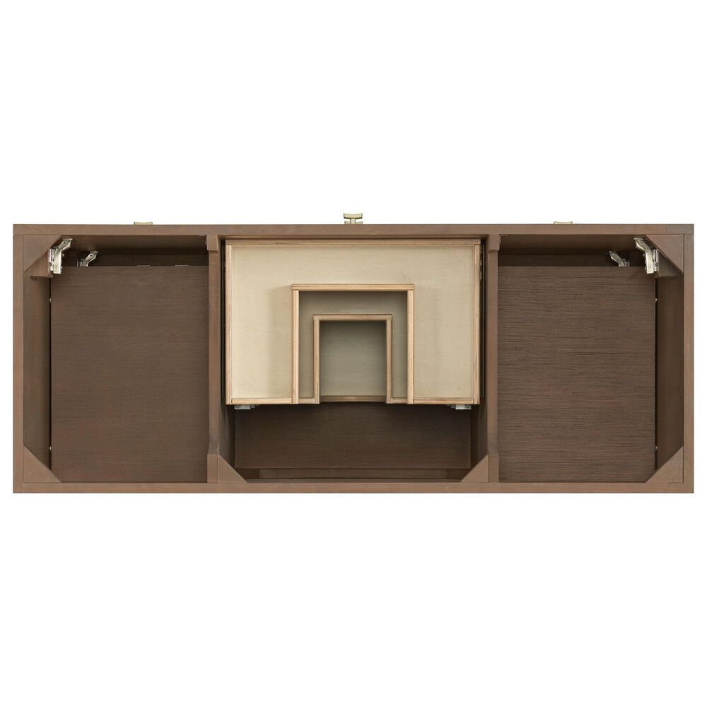 37B Kinsale 48" Single Bathroom Vanity Cabinet in Walnut Drift with White Composite Stone Top and Backsplash, , large