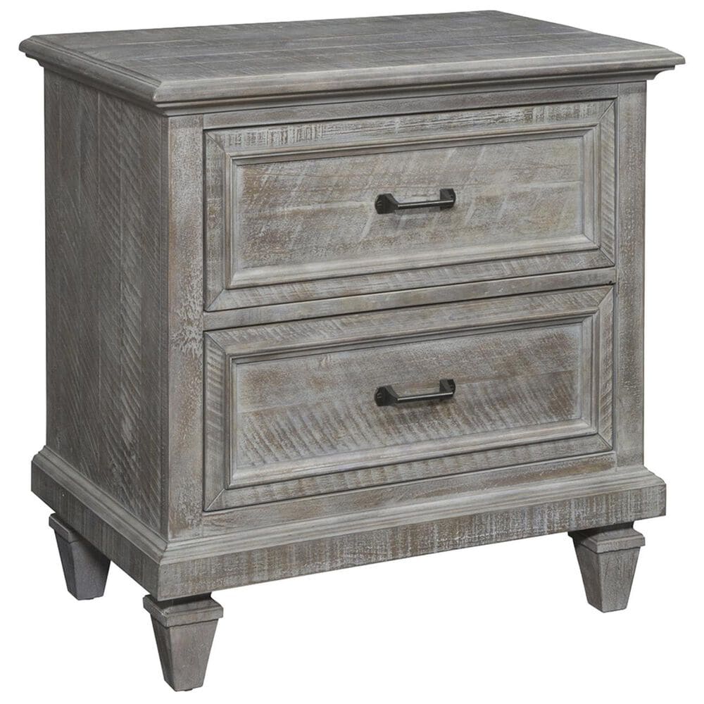 Nicolette Home Lancaster 2 Drawer Nightstand in Dovetail Grey, , large