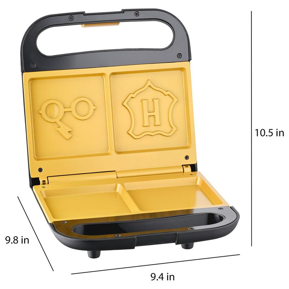 Disney 2-Square Harry Potter Sandwich Maker in Black and Gold, , large
