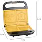 Disney 2-Square Harry Potter Sandwich Maker in Black and Gold, , large