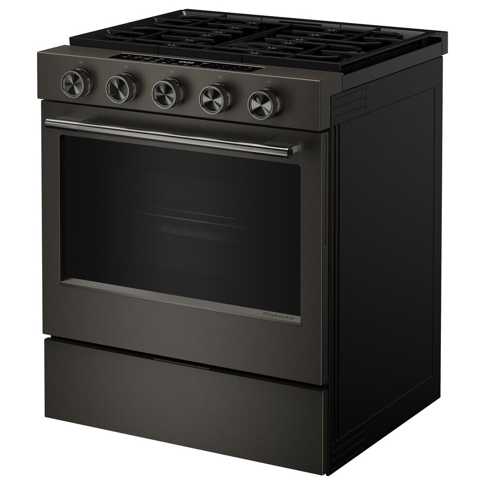 KitchenAid 5 Cu. Ft. Smart Slide-in Gas Range in Black Ore, , large