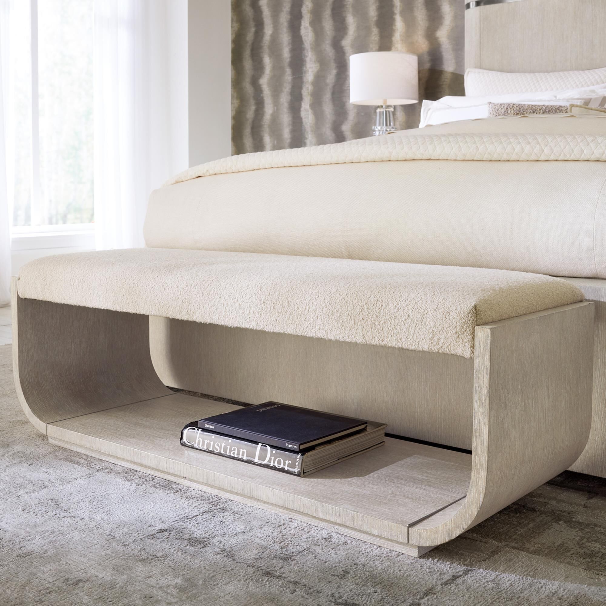 Contemporary bench for bedroom sales