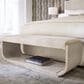 Hooker Furniture Modern Mood Bed Bench with Beige Cushion in Diamond, , large