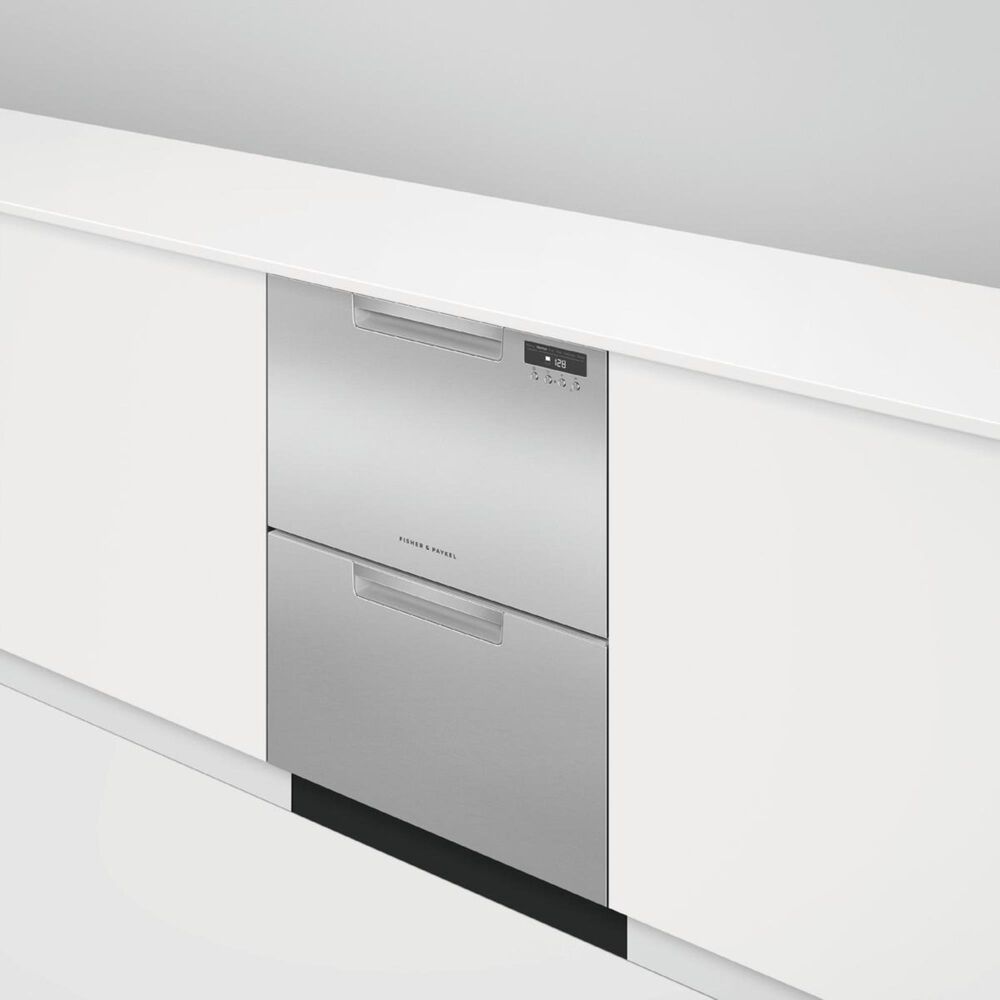Fisher &amp; Paykel Built-In Double Drawer Dishwasher in EZKleen Stainless Steel, , large