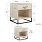 DHP Kelly 1 Drawer Nightstand in Bay Oak, , large