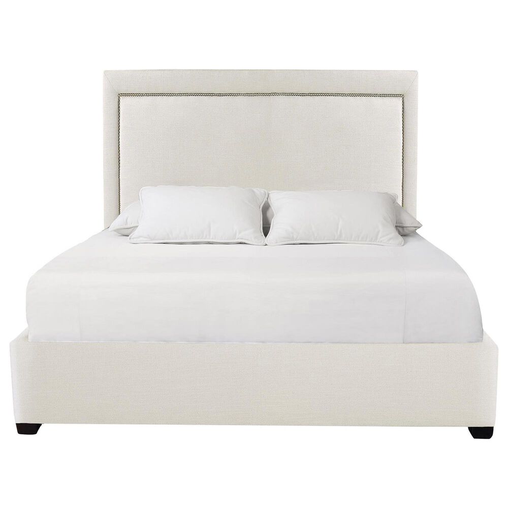 Bernhardt Morgan King Upholstered Panel Bed in Cream, , large