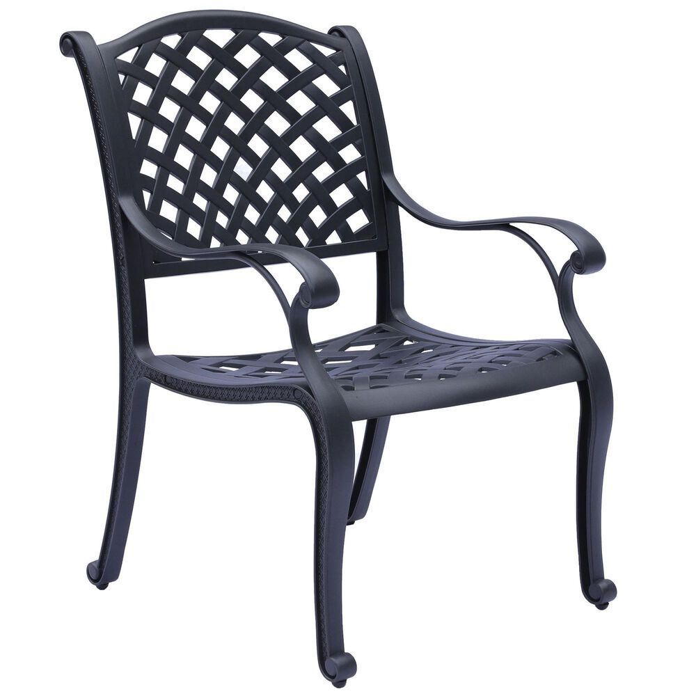 World Source Castle Rock 7-Piece Dining Set in Black, , large