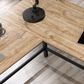 Sauder Steel River L-Shaped Desk in Milled Mesquite, , large