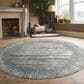 Radici USA Davide Abstract 7"10" Round Grey Area Rug, , large