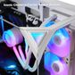 iBUYPOWER Element Gaming Desktop PC | AMD Ryzen 7 9850X3D - 32GB RAM - AMD Radeon RX 9070XT Graphics - 2TB SSD in White, , large