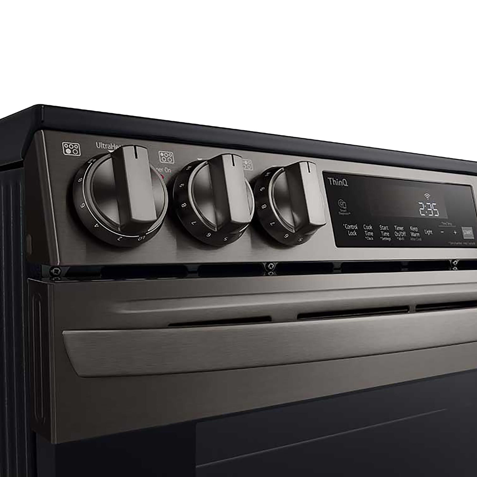 Lg electric store range black stainless