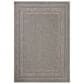 Amber Lewis x Loloi Topanga 5"3" x 7"6" Natural and Teal Indoor/Outdoor Area Rug, , large