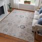 Feizy Pasha 39M9F 7"10" x 10"3" Beige and Blue Area Rug, , large