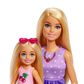Barbie Family and Friends Dolls with Picnic Accessories in Purple and Pink, , large