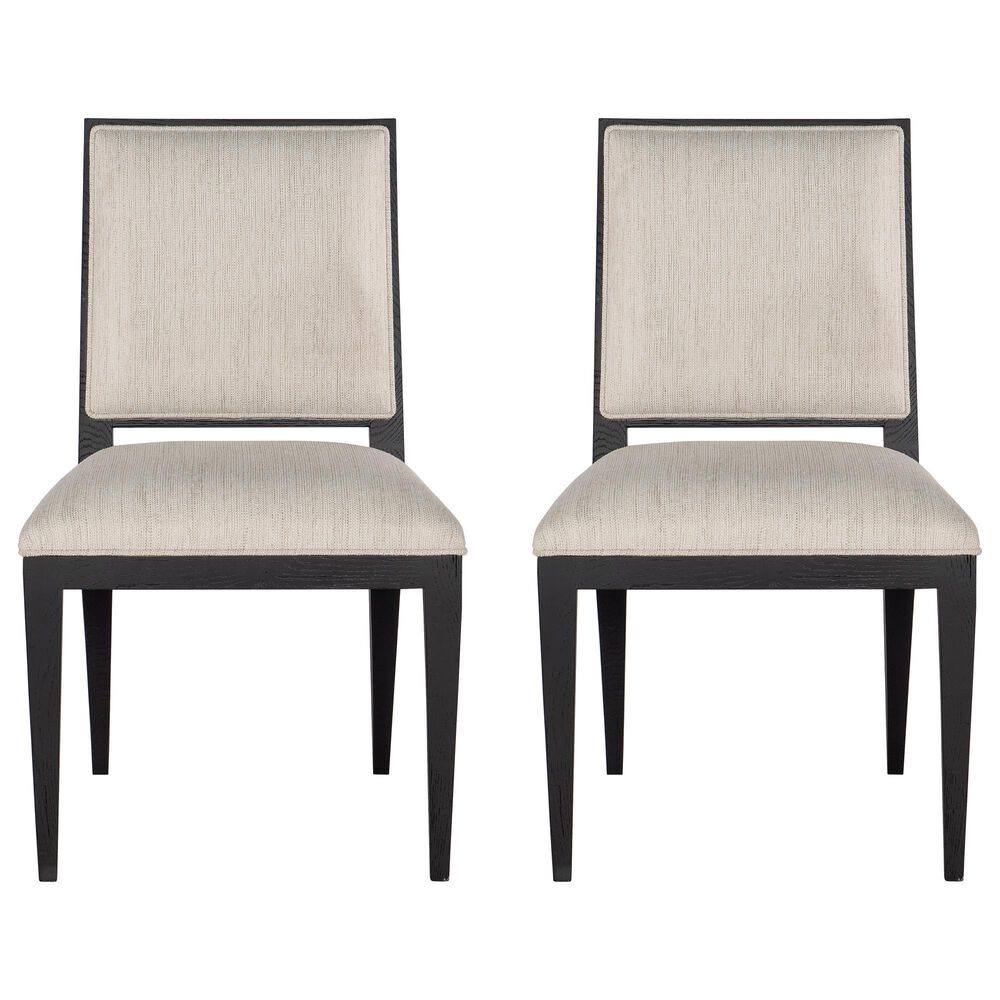 Hooker Furniture Linville Falls Linn Cove Upholstered Side Chair in Black &#40;Set of 2&#41;, , large