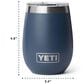 YETI Rambler 10 Oz Wine Tumbler with MagSlider Lid in White, , large