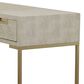 Maple and Jade Vanity Stool and Hidden Mirror in Light Gray and Gold, , large