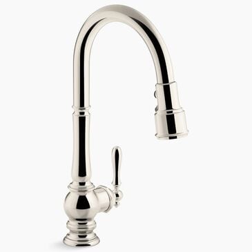 Kohler Artifacts Pull-Down Kitchen Sink Faucet in Vibrant Polished Nickel, , large