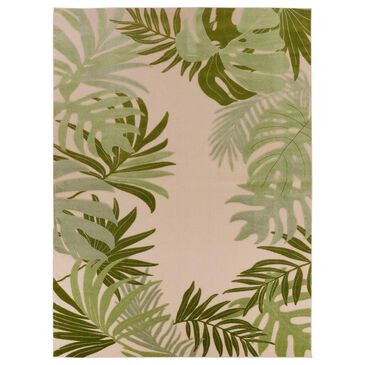 Nourison Aloha ALH40 10" x 14" Ivory and Green Indoor/Outdoor Area Rug, , large