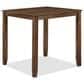 Crown Mark Ashborn 5-Piece Square Counter Height Table Set in Brown, , large