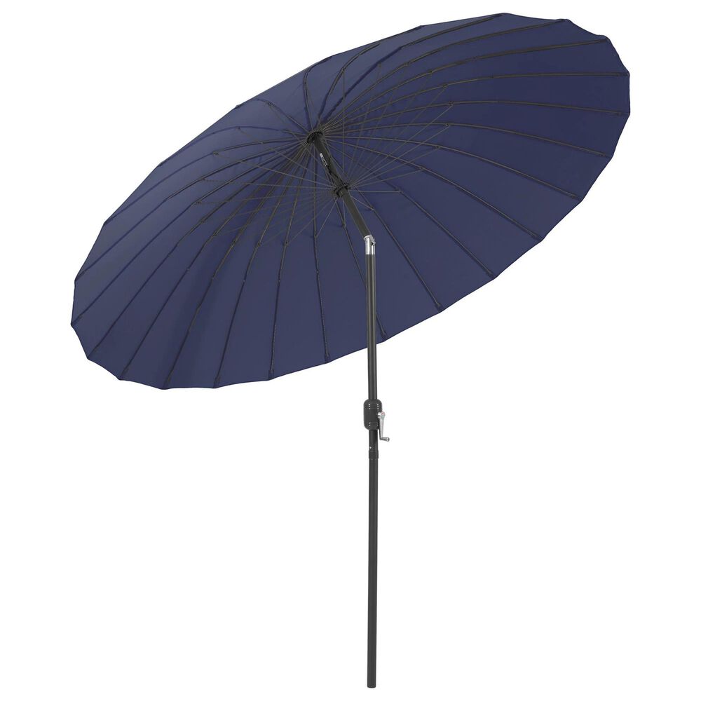 CorLiving Patio Parasol Umbrella in Navy Blue, , large