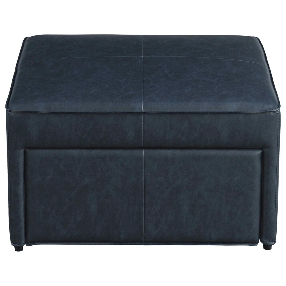 Lifestyle Solutions Hailey Storage Ottoman in Navy, , large
