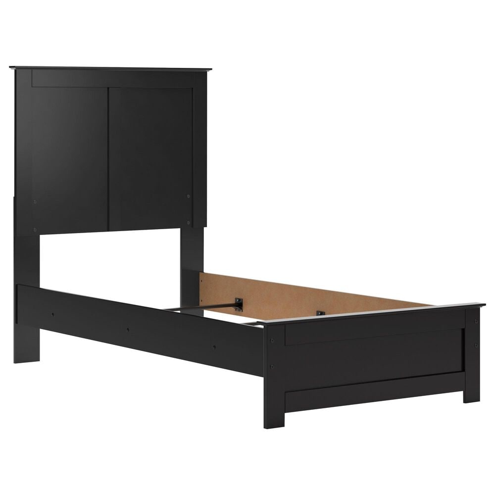 Ashley Maribel Twin Panel Bed in Black, , large