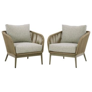 Ashley Swiss Valley Patio Lounge Chair in Beige (Set of 2), , large