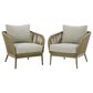 Ashley Swiss Valley Patio Lounge Chair in Beige (Set of 2), , large