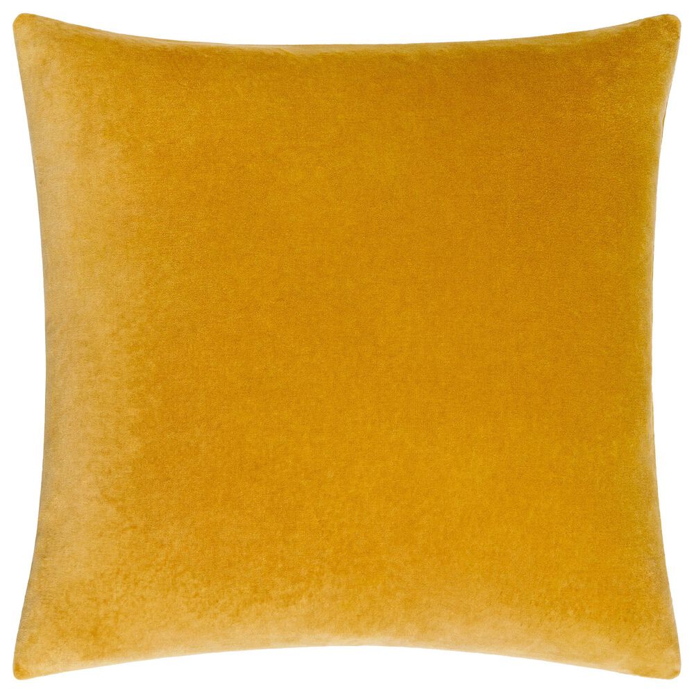 Surya 20&quot; Square Throw Pillow in Brass, , large