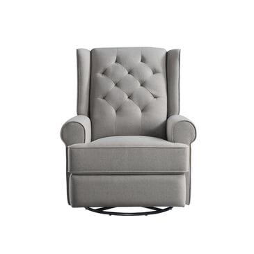 Eastern Shore Amelia Power Recliner Swivel Glider with USB Port in Charcoal Gray , , large