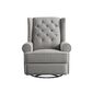 Eastern Shore Amelia Power Recliner Swivel Glider with USB Port in Charcoal Gray , , large