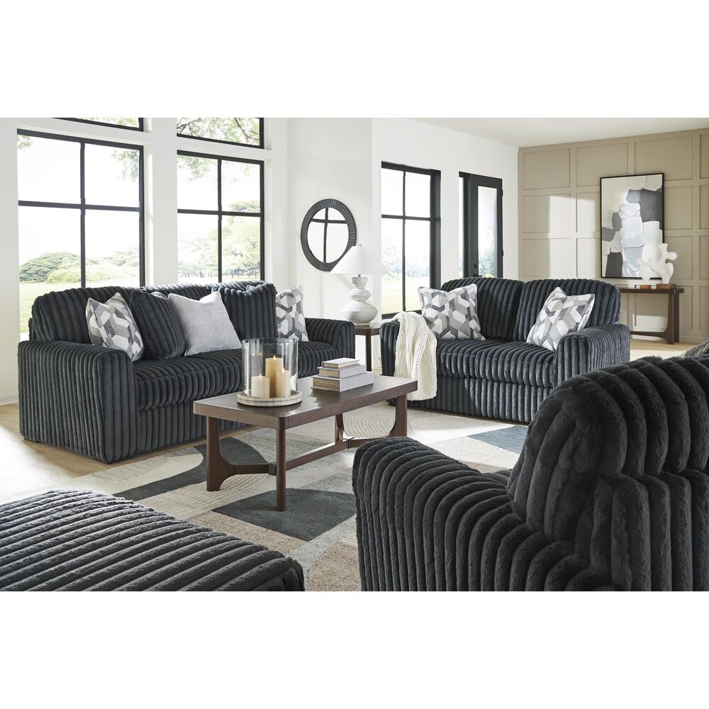 Ashley Midnight-Madness Oversized Chair in Gunmetal, , large