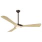Minka-Aire Bridge 60" LED Smart Ceiling Fan with White Oak Blades in Dark Bronze, , large