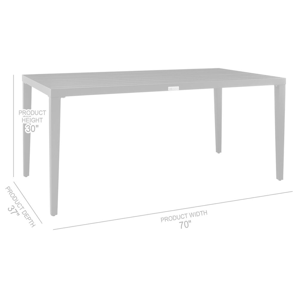 Blue River Aileen 7-Piece Patio Dining Table Set in Black and Grey, , large