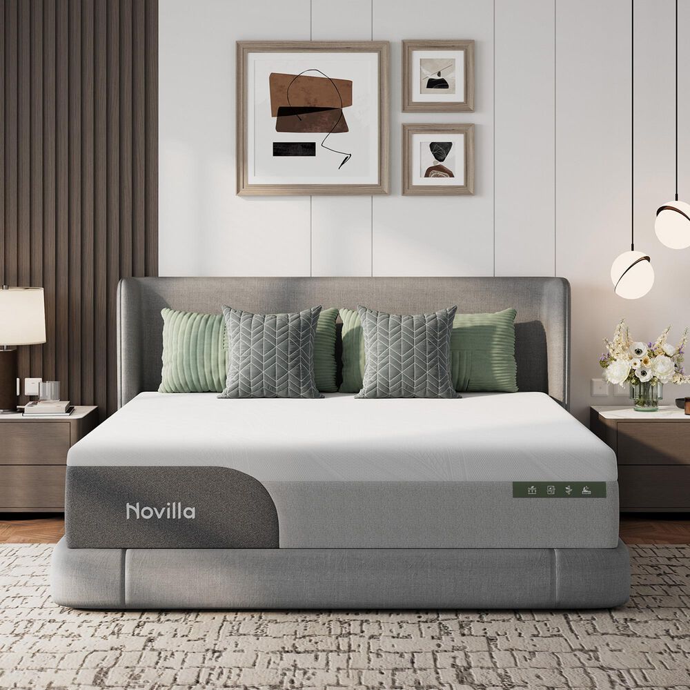Novilla GreyZen 14" Medium King Mattress in a Box, , large