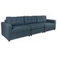 Mayberry Hill Options One 3-Piece Stationary Symmetrical Sectional in Teal, , large