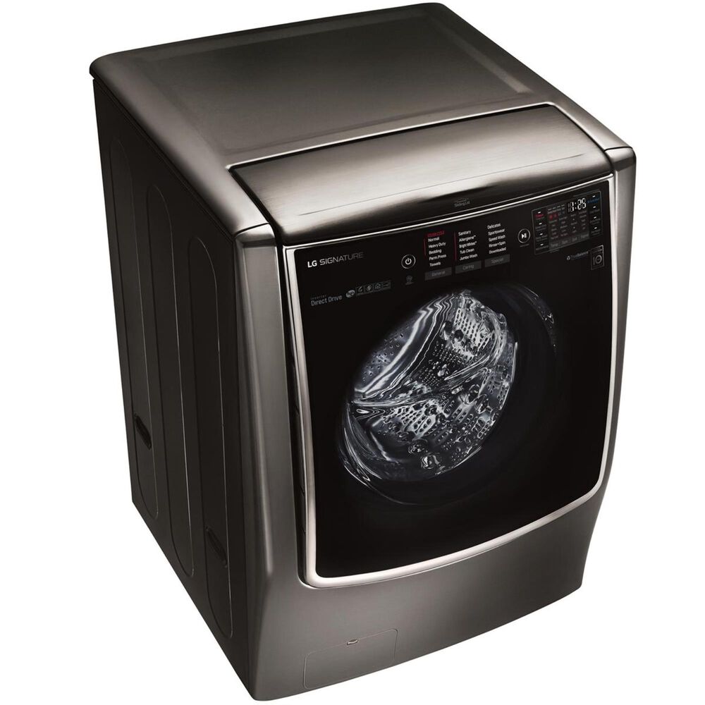 LG 5.8 Cu Ft. Mega Capacity Washer in Black Stainless Steel, , large